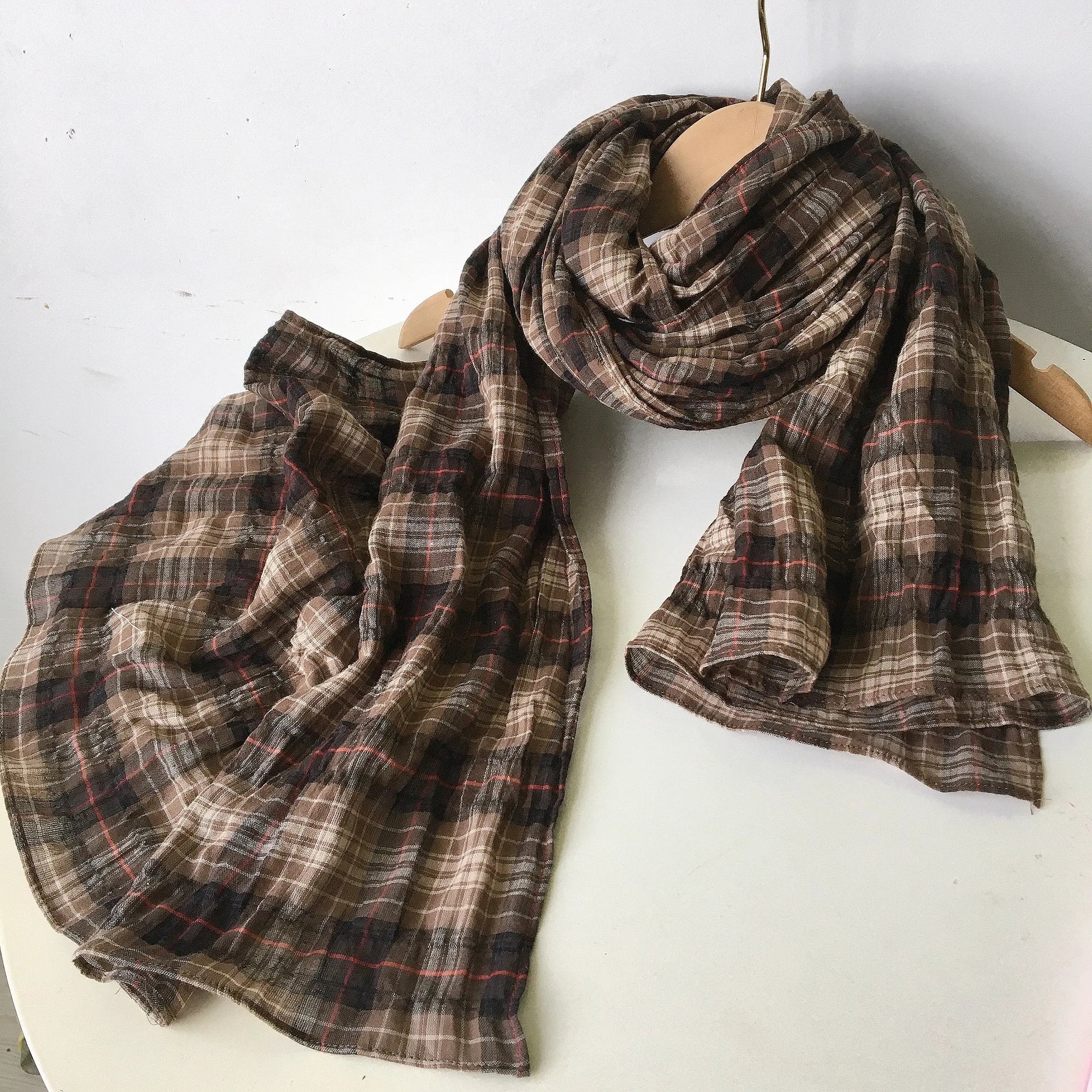 Écharpe Plaid Coton Classique