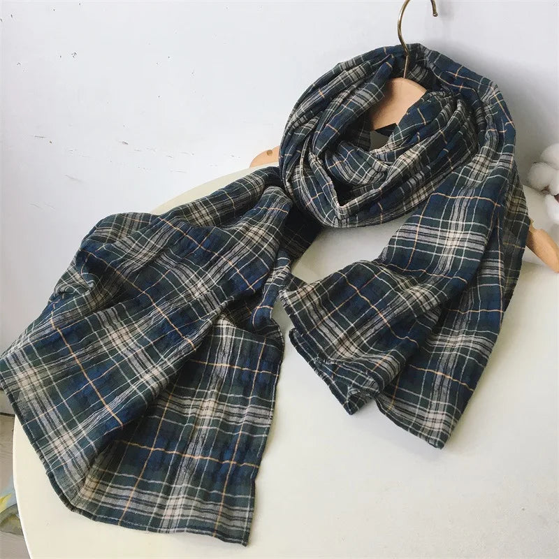 Écharpe Plaid Coton Classique