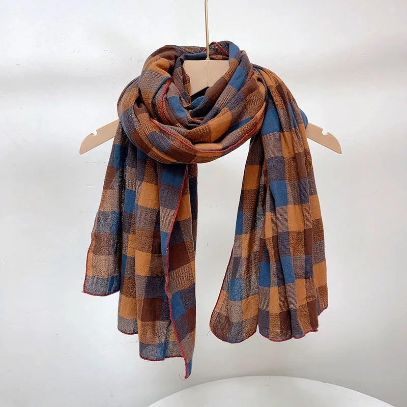 Écharpe Plaid Coton Classique